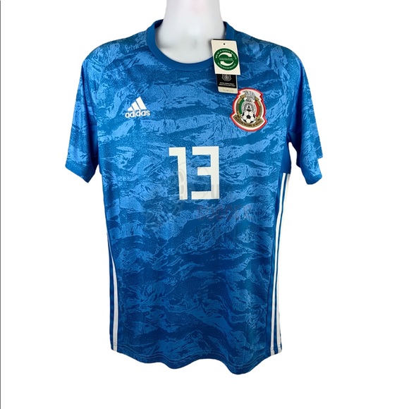 Guillermo Ochoa #1 Mexico Goalie Mens Soccer Jersey World Cup - Picture 13 of 15